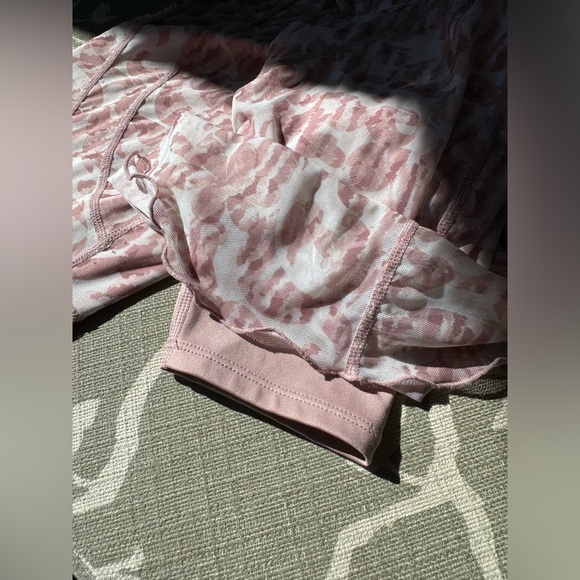 Free People Pink Patterned High-Waist Flare Pants - Picture 9 of 10